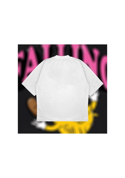 Tarzsokak When You Fallin Damnself Oversize Unisex Pamuklu Nefes Alan Kalın Kumaşlı Beyaz