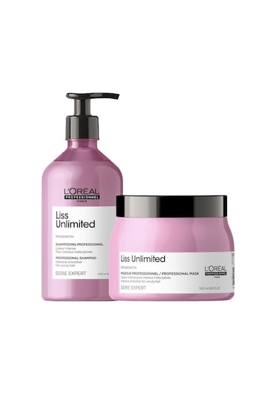 L'Oréal Professionnel Serie Expert  Liss Unlimited Saç Bakım Seti 500 ML