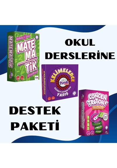 Okula Destek Paketi Kutu Oyunu Seti