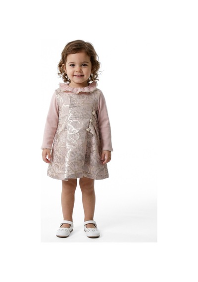 Xo Kids Kız Çocuk Elbise 3-12 Ay 2513 Pembe