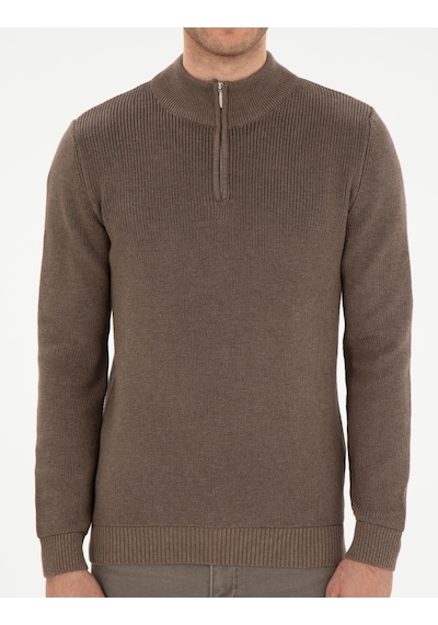 Pierre Cardin Erkek Vizon Melanj Kazak /triko 50297123-vr174 Vizon Melanj