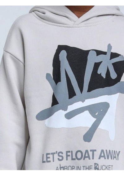 Jack Lions Erkek Çocuk Desenli Şardonlu 3 İplik Sweatshirt-14259 Gri