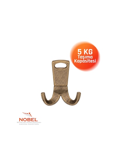 Seylan Askı, Metal Vestiyer Askısı, Anti K Sari, Duvar Ve Dolap Askılığı 5'li Set Vidalı