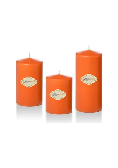 3 Lü Small Set Mum Turuncu Çap :5 cm