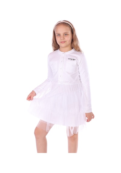 Toontoy Kız Çocuk Düğmeli Toontoy Girl Nakışlı Tüllü Elbise Siyah Toontoy Kız Çocuk Düğmeli Toontoy Girl Nakışlı Tüllü Elbise Siyah