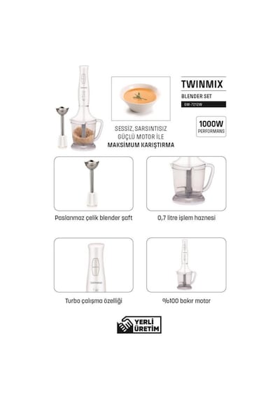 Goldmaster Twinmix Beyaz Blender Set