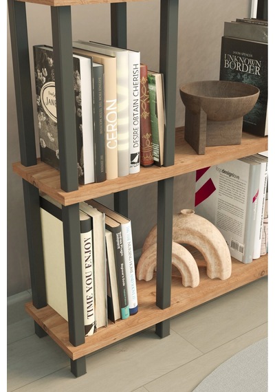 Mirada 3 Katlı Modern Kitaplık Dekoratif Çok Amaçlı Kitaplık Ve Organizer Çok Raflı Düzenleyici - Meşe Kahverengi Mirada 3 Katlı Modern Kitaplık Dekoratif Çok Amaçlı Kitaplık Ve Organizer Çok Raflı Düzenleyici - Meşe Kahverengi