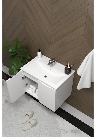 Teta Home Astana 80 Cm Mdf Gövde Membran Kapak Banyo Dolabı Seti + Boy Dolabı Beyaz Teta Home Astana 80 Cm Mdf Gövde Membran Kapak Banyo Dolabı Seti + Boy Dolabı Beyaz