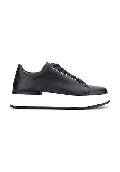 Tamer Tanca Erkek Hakiki Deri Siyah Sneakers & Spor Ayakkabı 381 19669 Erk Ayk Y24 Sıyah Siyah