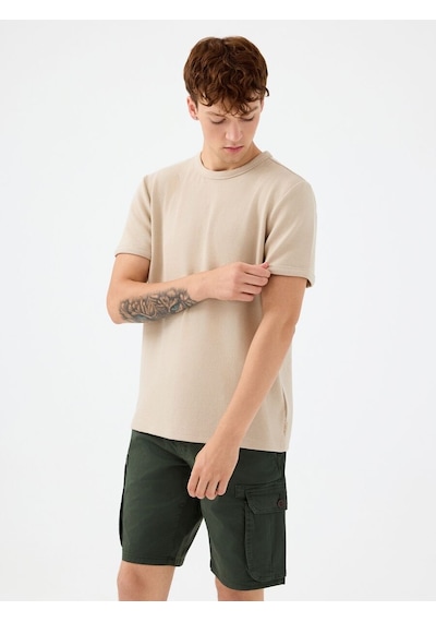 LOFT Regular Fit Erkek Tshirt K.kol Lf2038593 Q1.v1 Taş