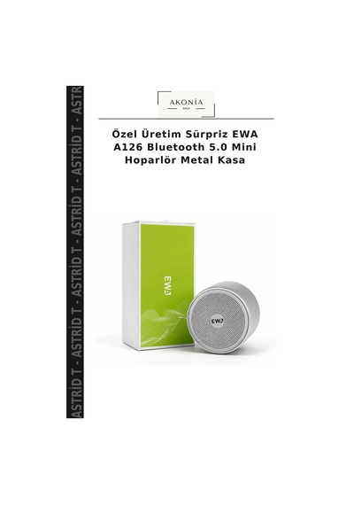 Özel Üretim Sürpriz Ewa A126 Bluetooth 5.0 Mini Hoparlör Metal Kasa