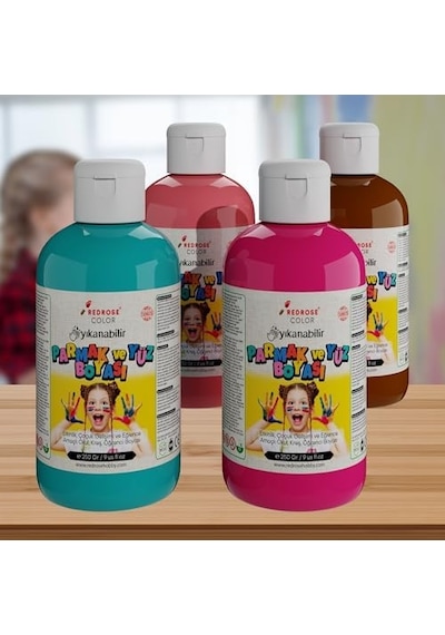 Tamamlayıcı Renkler Parmak Boyası 4'lü Set 4x250 Gr Diğer