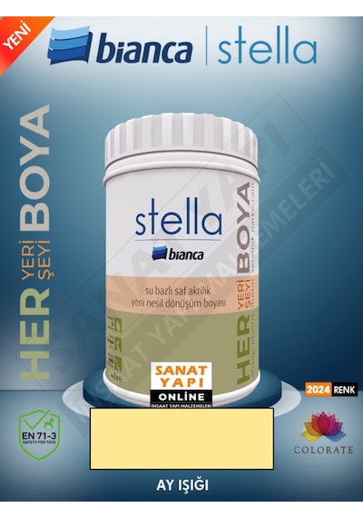 Stella Su Bazlı Saf Akrilik Boya - Ayışığı Diğer