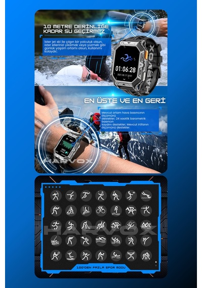 Arvonx Watch X1 Pro Iphone Ve Android Tüm Telefonlara Uyumlu Akıllı Saat(İthalatçı Garantili)