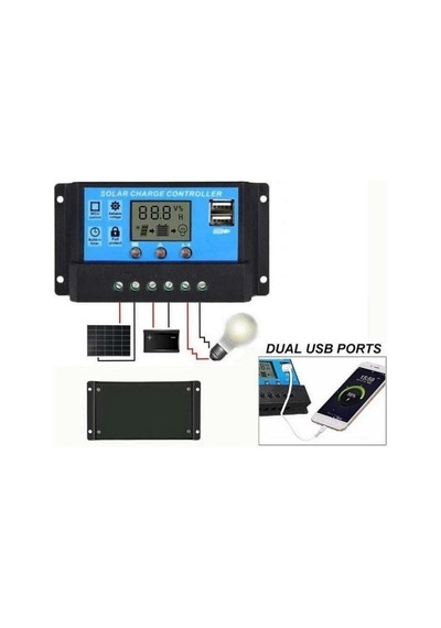 Sanec Solar Panel Akü Şarj Cihazı 10a 12/24v