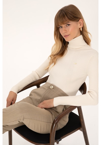 U.S. Polo Assn. Kadın Krem Kazak 50314756-VR071