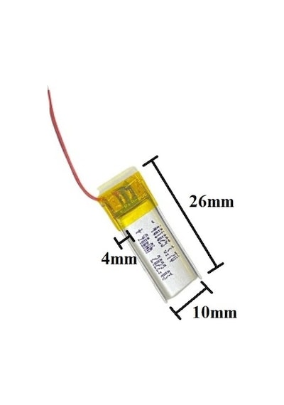 Sertec 401025 3.7v 90 Mah Lityum Polimer Pil 1.5a Drone Için Uygun Değildir