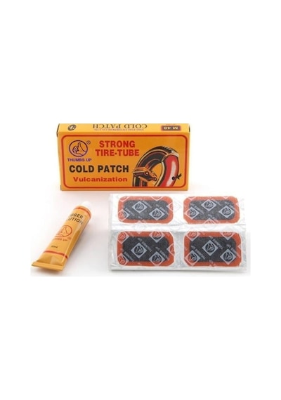 Thumbs Up Lastik Tamir Kiti Soğuk Bisiklet Lastik Yama Seti 24 Adet Sarı - Siyah