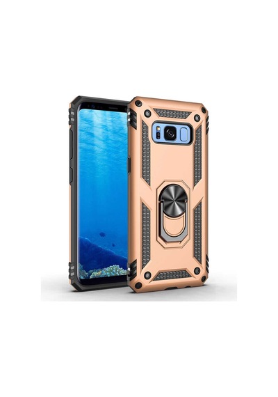 Galaxy S8 Kilif Zore Vega Yüzüklü Standli Zirh Kilif 556704941