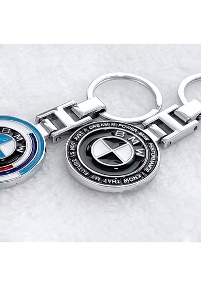Metal Anahtarlık Siyah Bmw Logolu Anahtarlık E46 E60 E90 F30 X5
