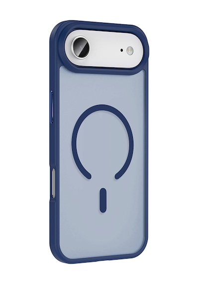 Apple Uyumlu iPhone 17 Air Kılıf M-safe Şarj Özellikli Mat Arka Yüzey Zore Sio Kapak Lacivert