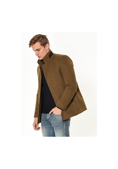 Plt8327 Dewberry Erkek Palto Camel