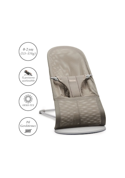 Babybjörn Bliss Ana Kucağı Mesh Grey Beige