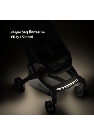 Maxi-Cosi Fame Cabin LED Işıklı Entegre Şarj Üniteli Tek Elle Katlanan Premium Kabin Boy Bebek Arabası Copper Terra