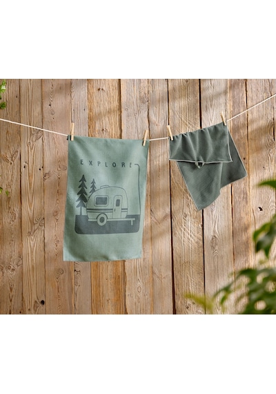2 Adet Outdoor Kurulama Bezi Yeşil