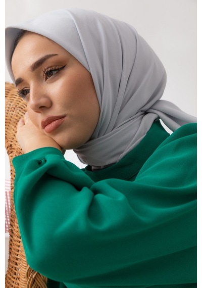 Silk Home Twill Eşarp 11343-40 Gümüş