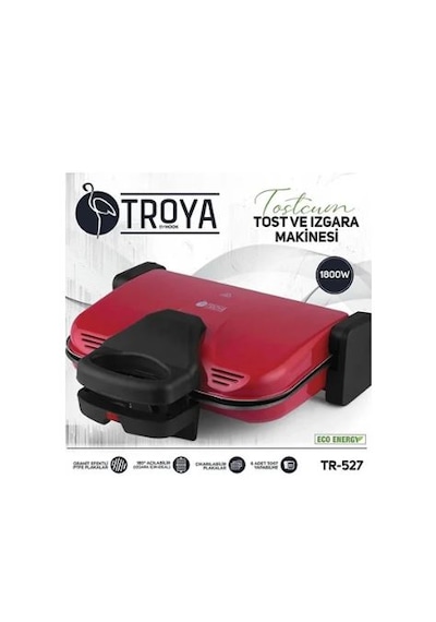 Troya Tostçum TR-527 1800 W Izgara Ve Tost Makinesi