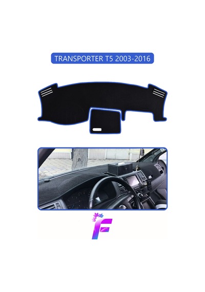 Volkswagen T5 2003-2016 Uyumlu Torpido Örtüsü Yansıma Önleyici Tam Koruma Hızlı Montaj K65 Torpido Halısı