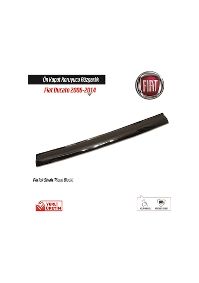 Fiat Ducato P. Boxer Kaput Rüzgarlığı Parlak Siyah 2006-2014