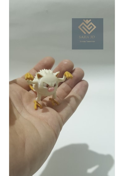 Pokemon Mıknatıslı Poke Topu Mankey Hediyeli