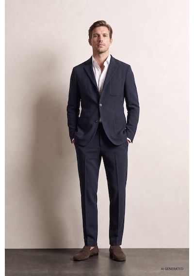 D'S Damat Ds Damat Comfort Lacivert Gofre Desenli Takim Elbise 6hc05ort00601 101