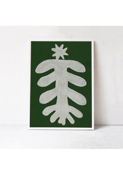 Noel Duvar Sanatı Posteri, Sanat, Soyut Noel Ağacı