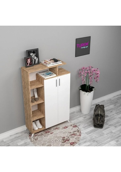 Home 2 Kapaklı Çok Amaçlı Dolap Mdf Antrasit