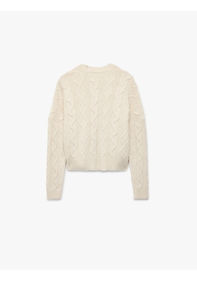 Koton Koton X Sibil Çetinkaya - Uzun Kollu Düğmeli V Yaka Saç Örgü Crop Oversize Hırka Ekru 6wak90489ht Koton Koton X Sibil Çetinkaya - Uzun Kollu Düğmeli V Yaka Saç Örgü Crop Oversize Hırka Ekru 6wak90489ht