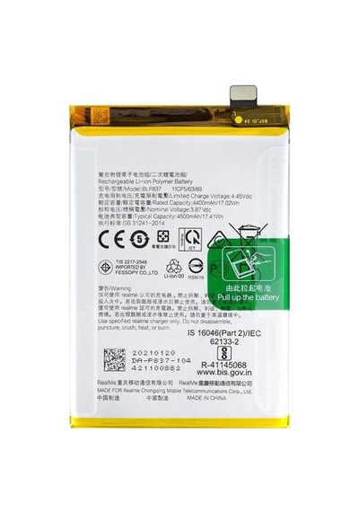 Realme 9 Pro Plus Pil Batarya Blp837 4500 Mah