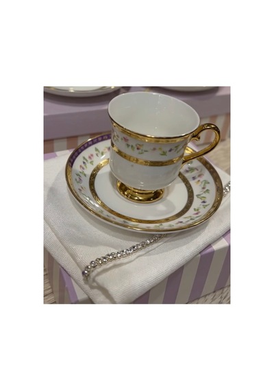 Blossom Vintage Kahve Fincan Takımı Ekru