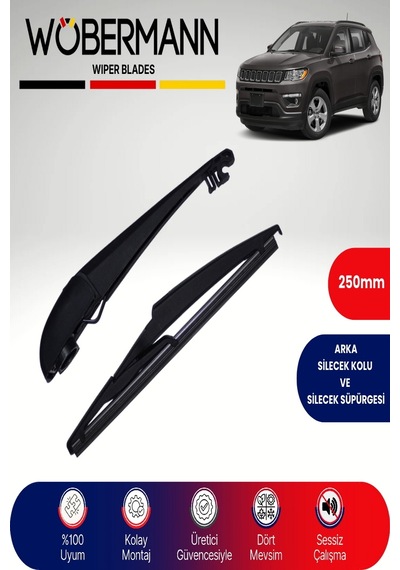 Wöbermann Jeep Compass 2017-2024 Arka Silecek Kolu Ve Süpürgesi Komple