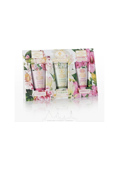 Saponificio Artigianale Fiorentino El Kremi 3 X 100 Ml - Camellia & Hibiscus & Tuberose 8032665592301