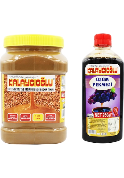 Kalaycıoğlu MP - KO Kepeksiz Tahin 935 G - Üzüm Pekmezi 950 G