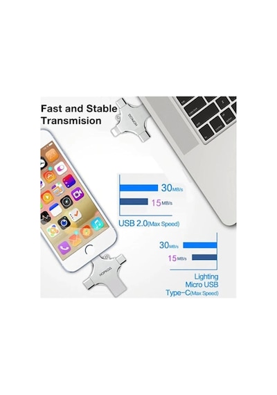 Otg 4in1 Cep Telefonu Çok Fonksiyonlu Usb Flash Bellek 64 Gb Type-c, Micro Sd Ve Kart Okuyucu Diğer