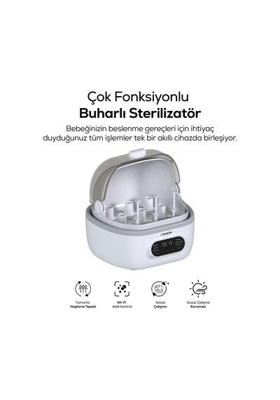 Buharlı Biberon Sterilizatörü Ve Kurutucu X1001