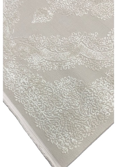 4 Metrekare - 6 Metrekare Bambu Tarz Modern Salon Oturma Odası Mutfak Halısı Antialerjik Bej 10018krem