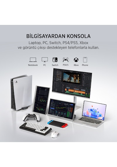 James Donkey Jdp Air 15.6'' 60hz Ips Fhd Type C/hdmı Taşınabilir Monitör Ölü Pikselde Anında Değişim