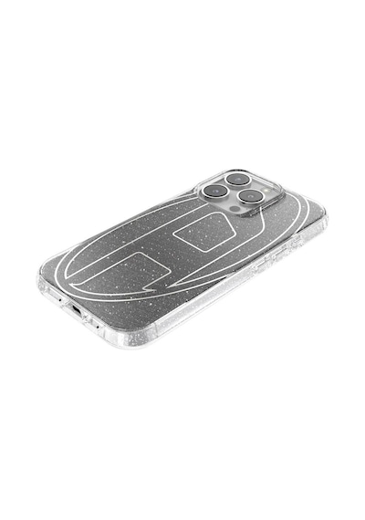 Diesel Apple iPhone 16 Pro Uyumlu Oval D Simli Kılıf - Siyah