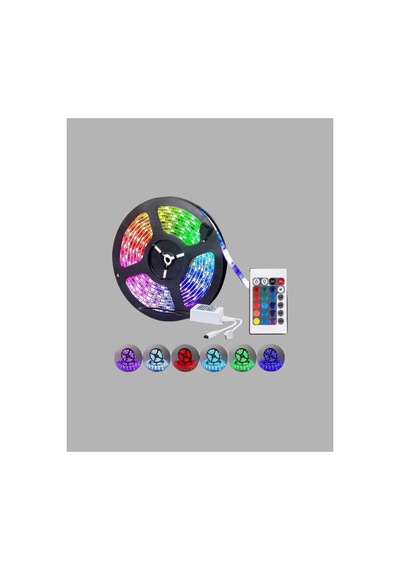 8753tknd Smart Şerit Led Işık Uzaktan Kumandalı, Usb Girişli, Müzik Modlu 893hmng Çok Renkli Çok Renkli