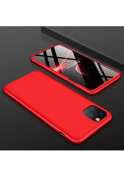 Apple Uyumlu iPhone 11 Pro Max Kılıf Zore Ays Kapak Kırmızı